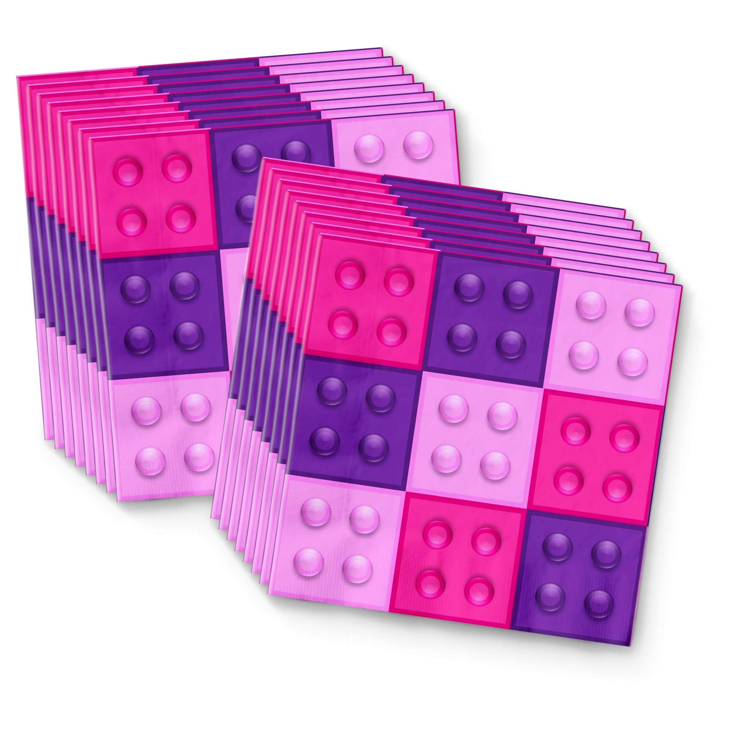 Set de Bloques de Construcción Rosa para Fiesta de Cumpleaños para 16