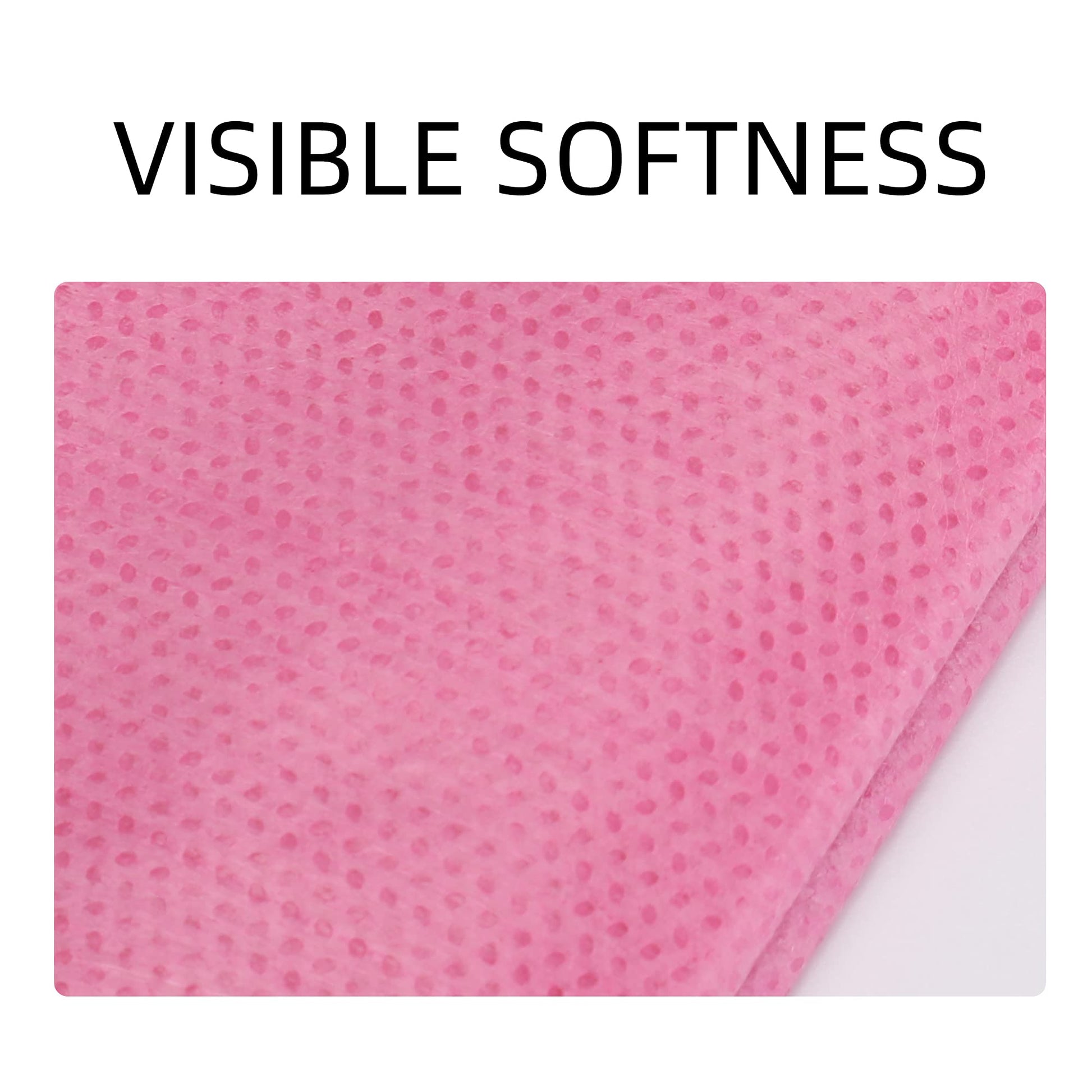 Hojas de Mesa de Masaje Desechables en Tela de Polipropileno Rosa Transpirable