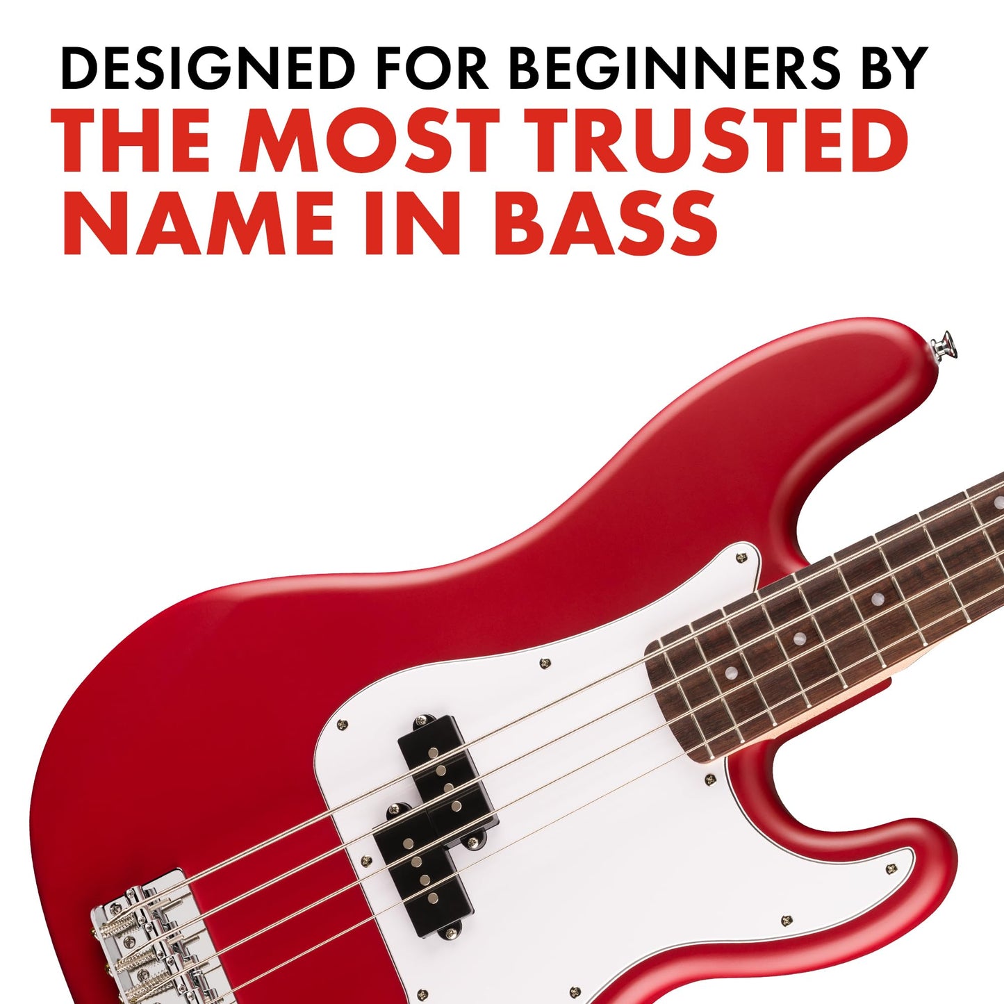 Debut Collection™ Precision Bass®, Laurel Fingerboard, White Pickguard, Dakota Red