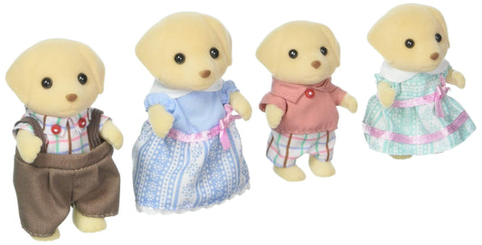Calico Critters Yellow Labrador Family, muñecas, Cifras de casa de muñecas, Juguetes coleccionables