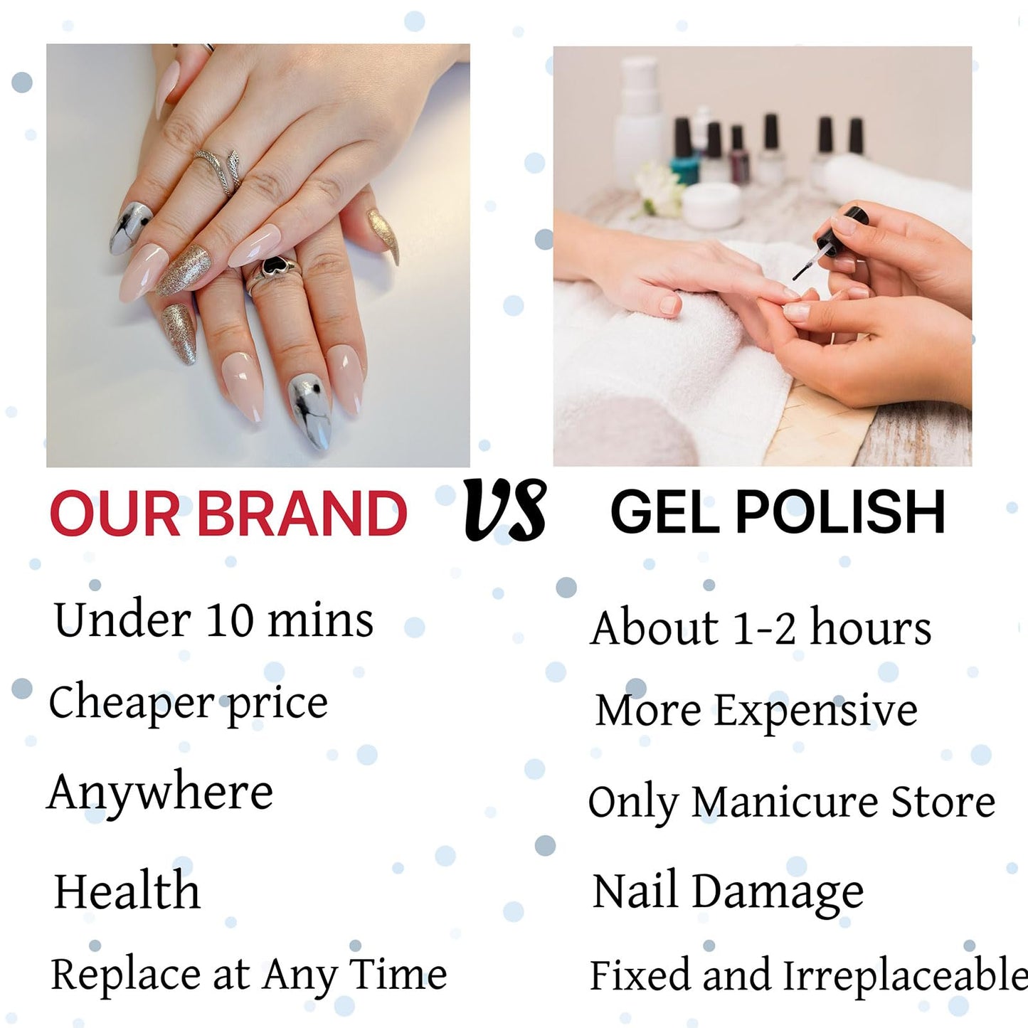 CLYHLTMZ Uñas postizas plateadas con estampado de leopardo blanco, uñas acrílicas postizas de color almendra mediano, uñas postizas adhesivas de cobertura completa, uñas artificiales rosas brillantes