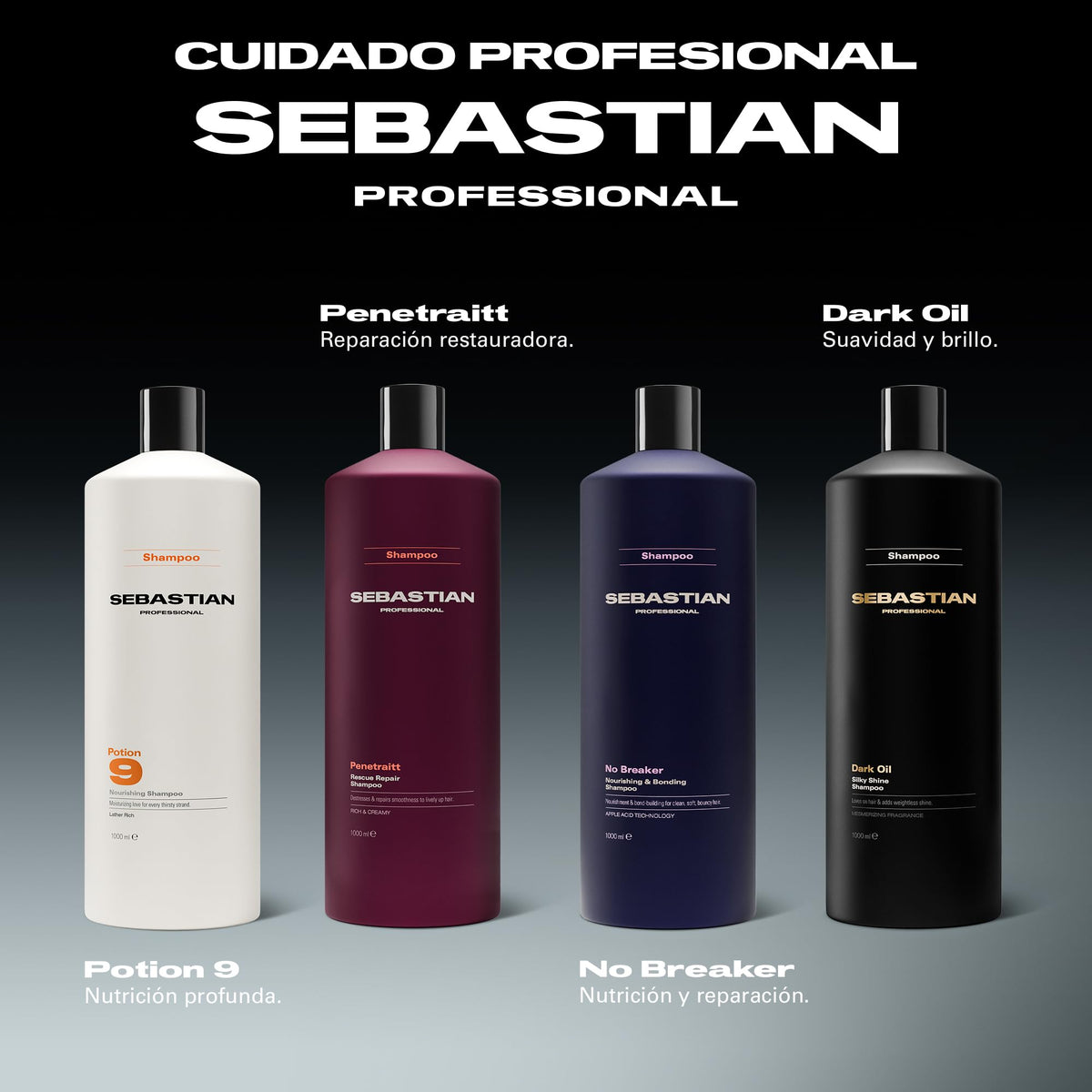 Sebastian Professional No Breaker Shampoo Reparador Sin Parabenos, Vegano