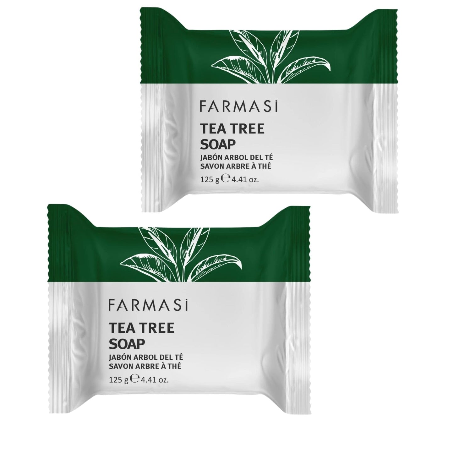 FARMASI Dr. C. Tuna Tea Tree Soap, Soothes Dry, Itchy, Cracked, Irritated Skin, Powerful Skin Protection, Hydrating and Replenishing Skin Care, Face & Body Soap (8.82 oz)