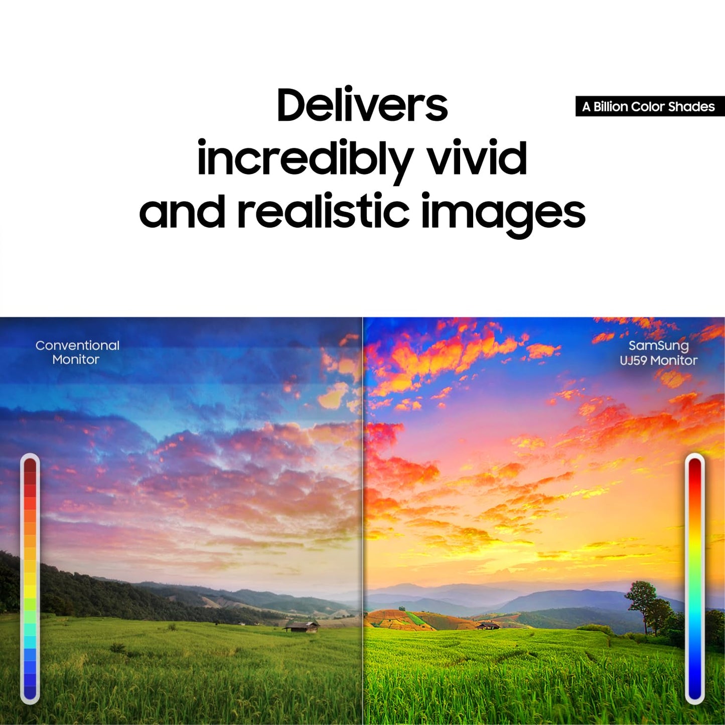 SAMSUNG Monitor UJ59 4K de 32 pulgadas (LU32J590UQNXZA) - UHD, 3840 x 2160p, 60hz, 4ms, monitor dual, monitor de laptop, soporte de monitor/elevador/montaje compatible con AMD FreeSync, juegos, HDMI, DP, negro