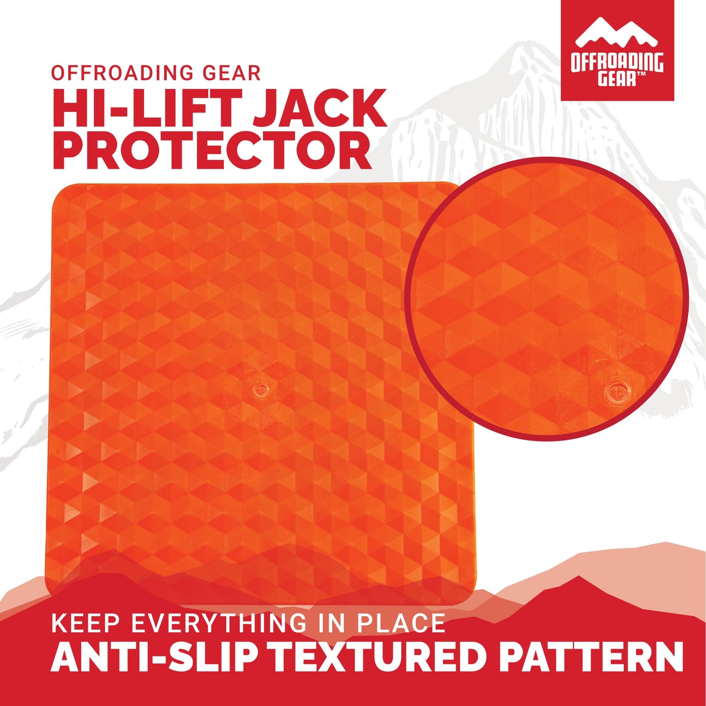 Offroading Gear Base & Handle Bar Protector for Hi-Lift/Farm Jack/Big Red/etc.