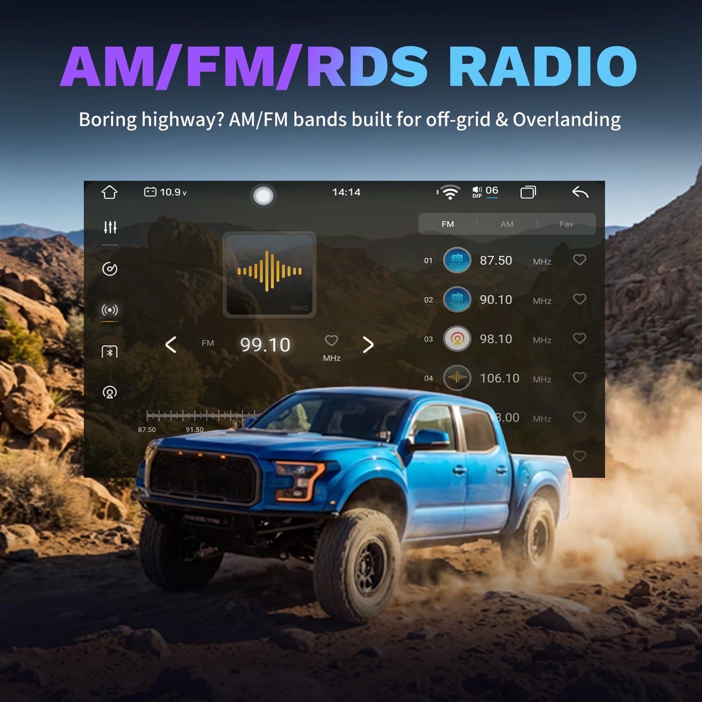 Radio estéreo de coche para Dodge Ram 1500 2500 3500 2013-2018: procesamiento de señal digital (DSP)