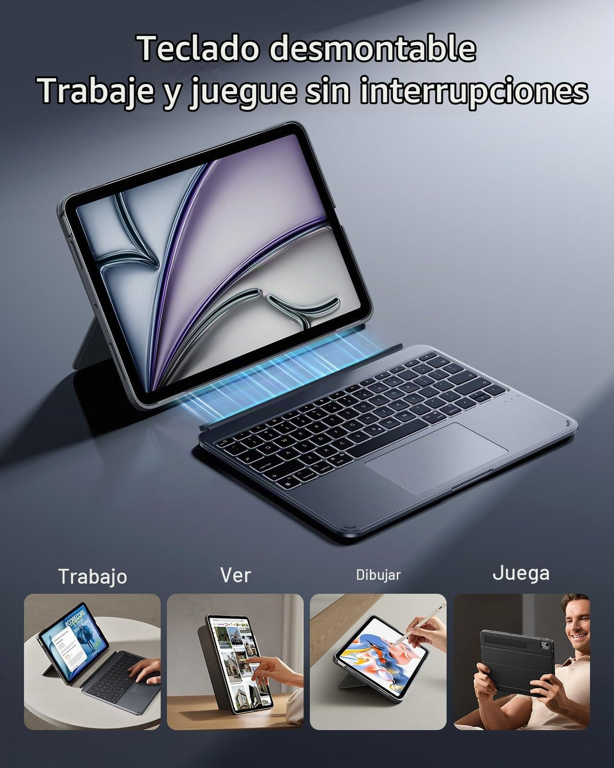 Funda con Teclado ESR iPad Air 13" Soporte Multiángulo