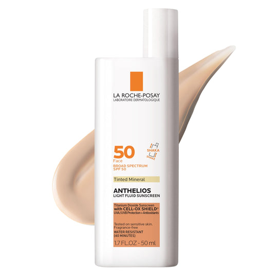La Roche-Posay Anthelios Tinted Mineral Sunscreen Ultra-Light SPF 50, 1.7 Fl. Oz.