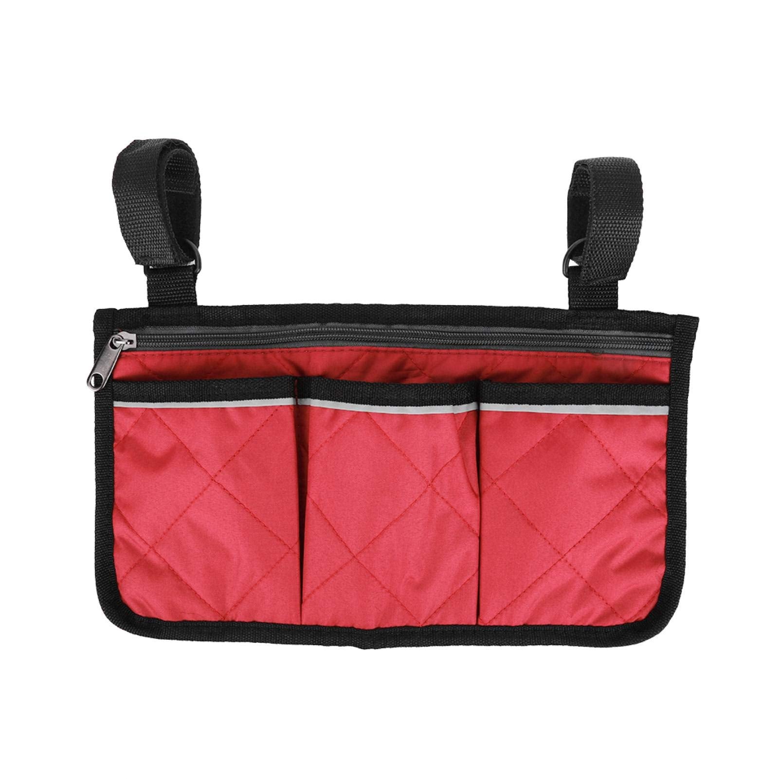 Bolsa Multifuncional Walker roja Organizadora de Almacenamiento para Silla de Ruedas y Scooter