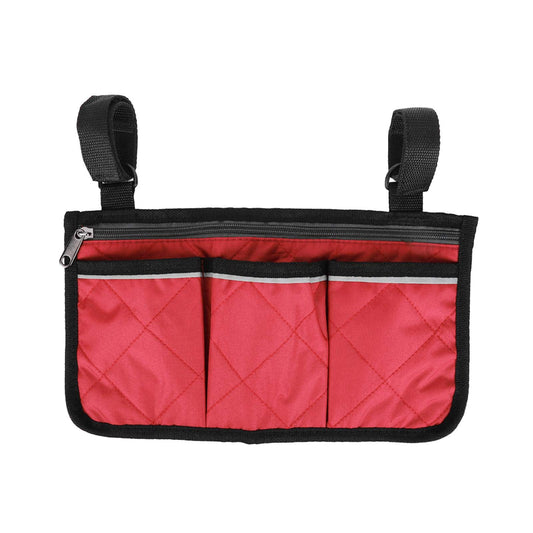 Bolsa Multifuncional Walker roja Organizadora de Almacenamiento para Silla de Ruedas y Scooter