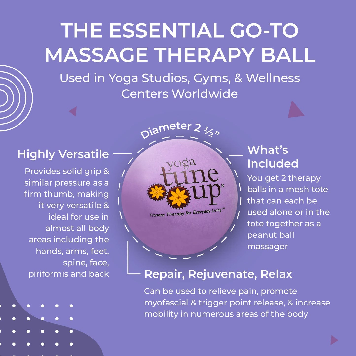 Therapy Balls Yoga Tune Up Jill Miller Deep Purple