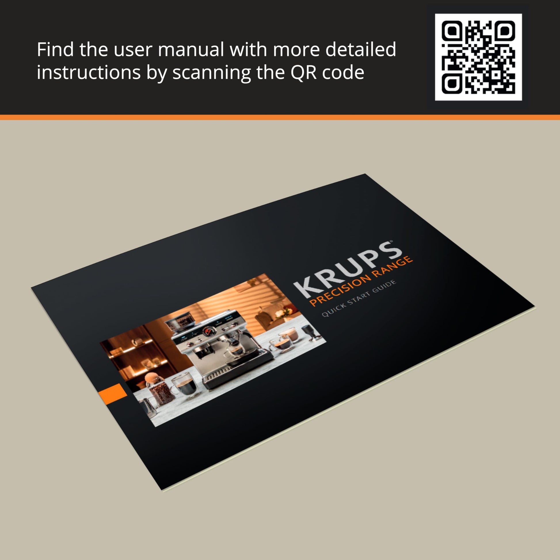 Krups Maquina Espresso con Molino Integrado, 30 Niveles de Molido, 15 Bares de Presión, Varita de Vapor Profesional, Preinfusión y Temperatura Ajustable, XP801TU0