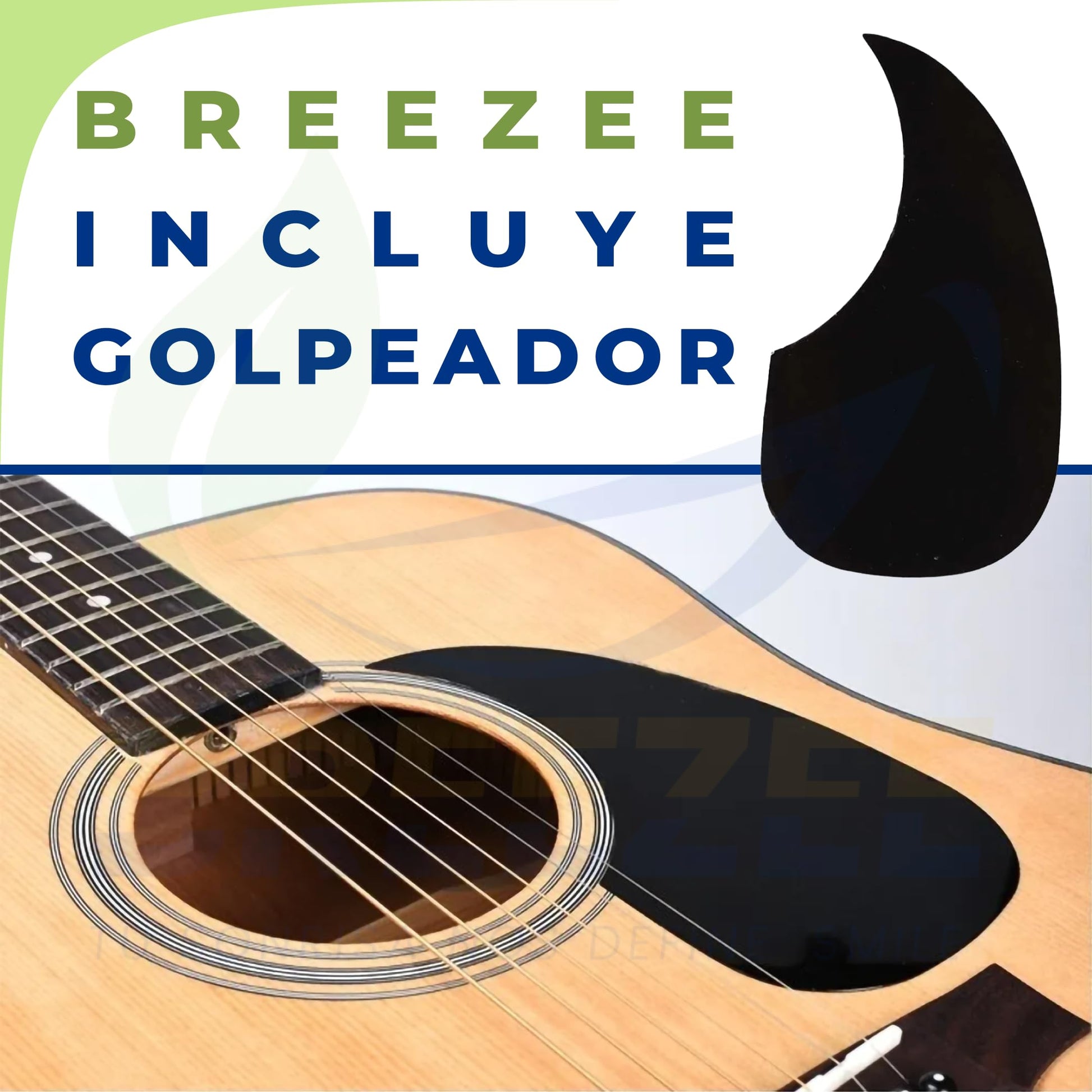 BREEZEE Guitarra Acústica Docerola de 42 Pulgadas, 12 Cuerdas, Fabricada en Nogal Incluye Accesorios, Set de Cuerdas Extra, Funda Transportadora, Capo, Correa, Plumillas y Afinador, Guitarra de Abeto