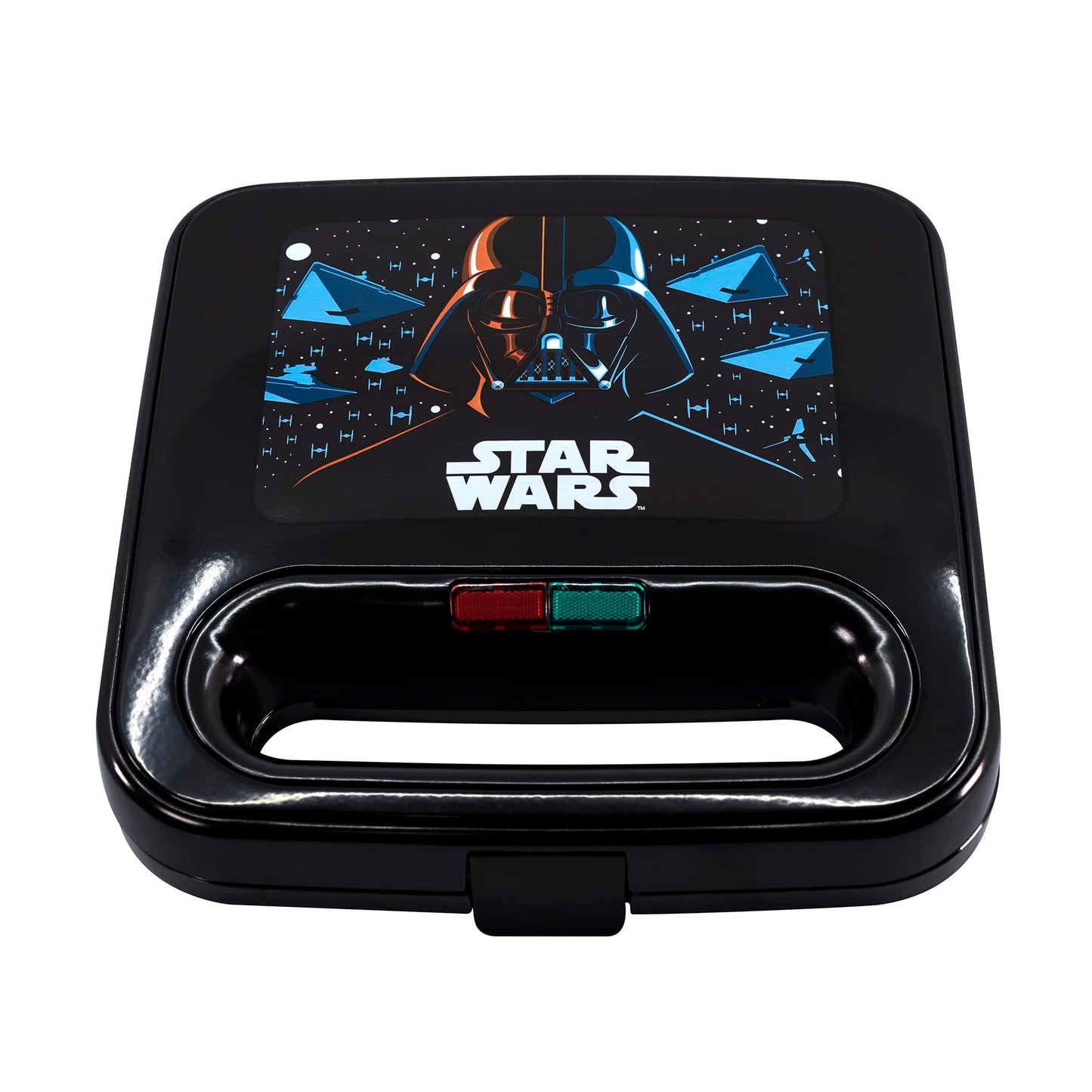 Máquina de Queso a la Parrilla Uncanny Brands Star Wars Darth Vader y Death Star Compacta para Interiores