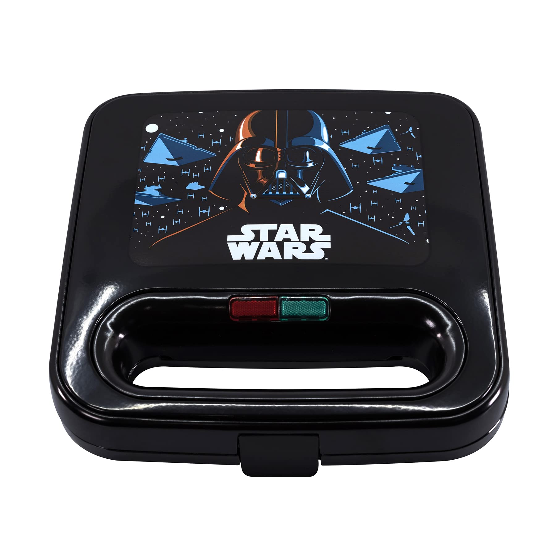 Máquina de Queso a la Parrilla Uncanny Brands Star Wars Darth Vader y Death Star Compacta para Interiores