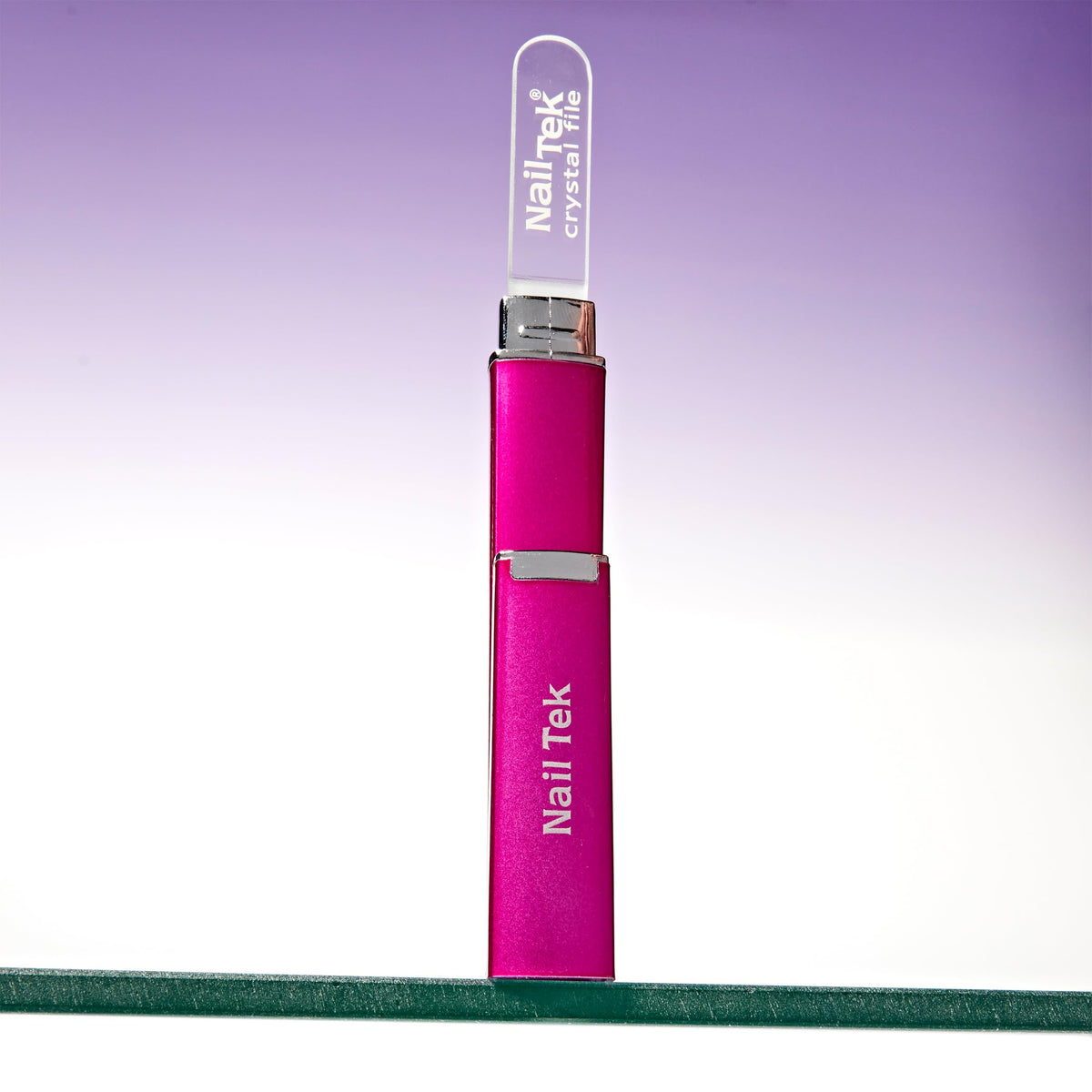 Nail Tek Lima de Cristal de Alta Calidad de 5 Pulgadas Reusable Desinfectable Portátil