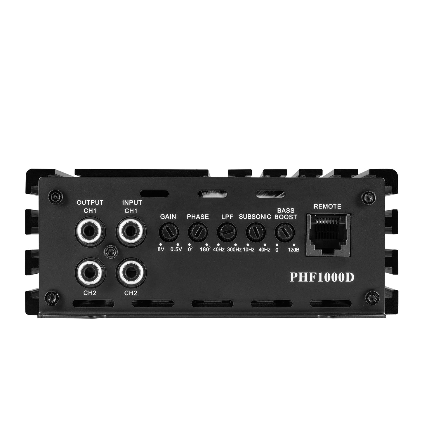Amplificador de Audio de Coche Plinius Monobloque Clase D 1000 Vatios con Control Remoto de Subwoofer RMS