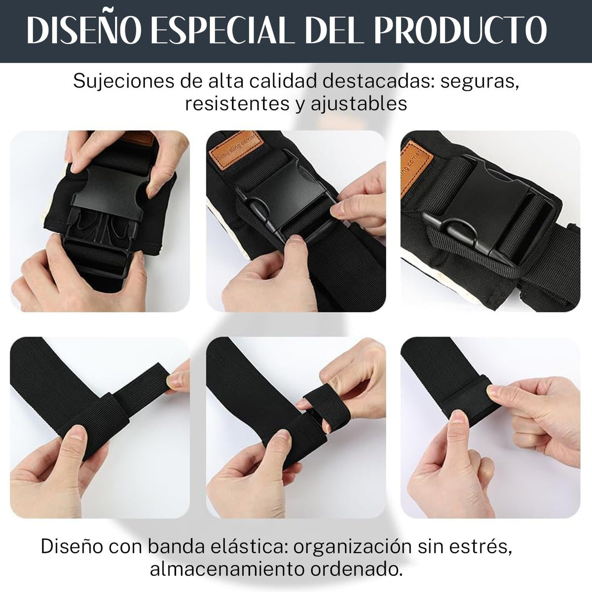 Niños Portador,Niños Portador Ajustable,Asiento Ergonómico Antideslizante para la Cintura,con Capacidad para Soportar Entre 10 y 30 Libras (Negro)