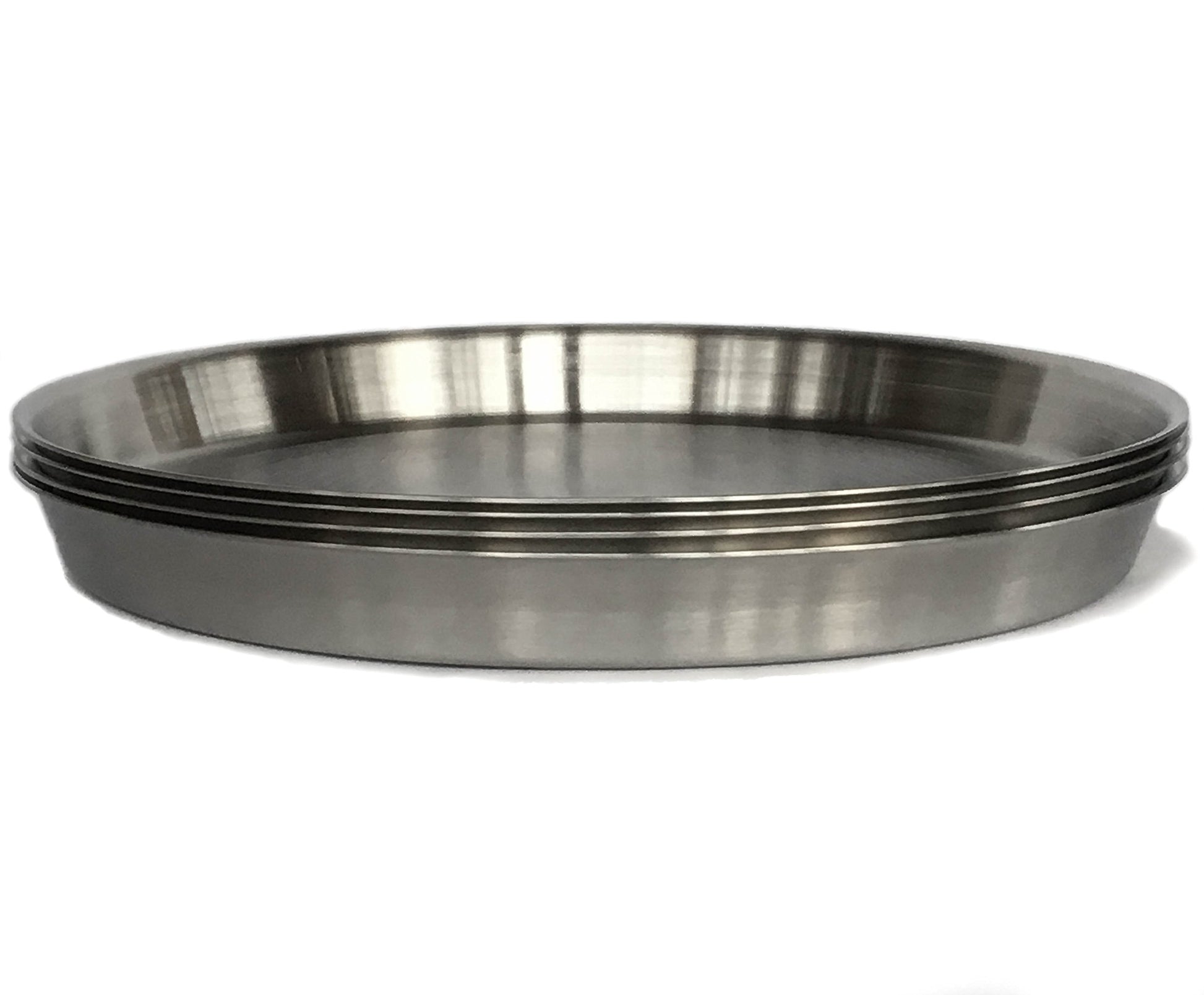 Caveman PREMIUM HEAVY DUTY STAINLESS STEEL KIDS PLATES Baby Toddler Snacks 4 Pack