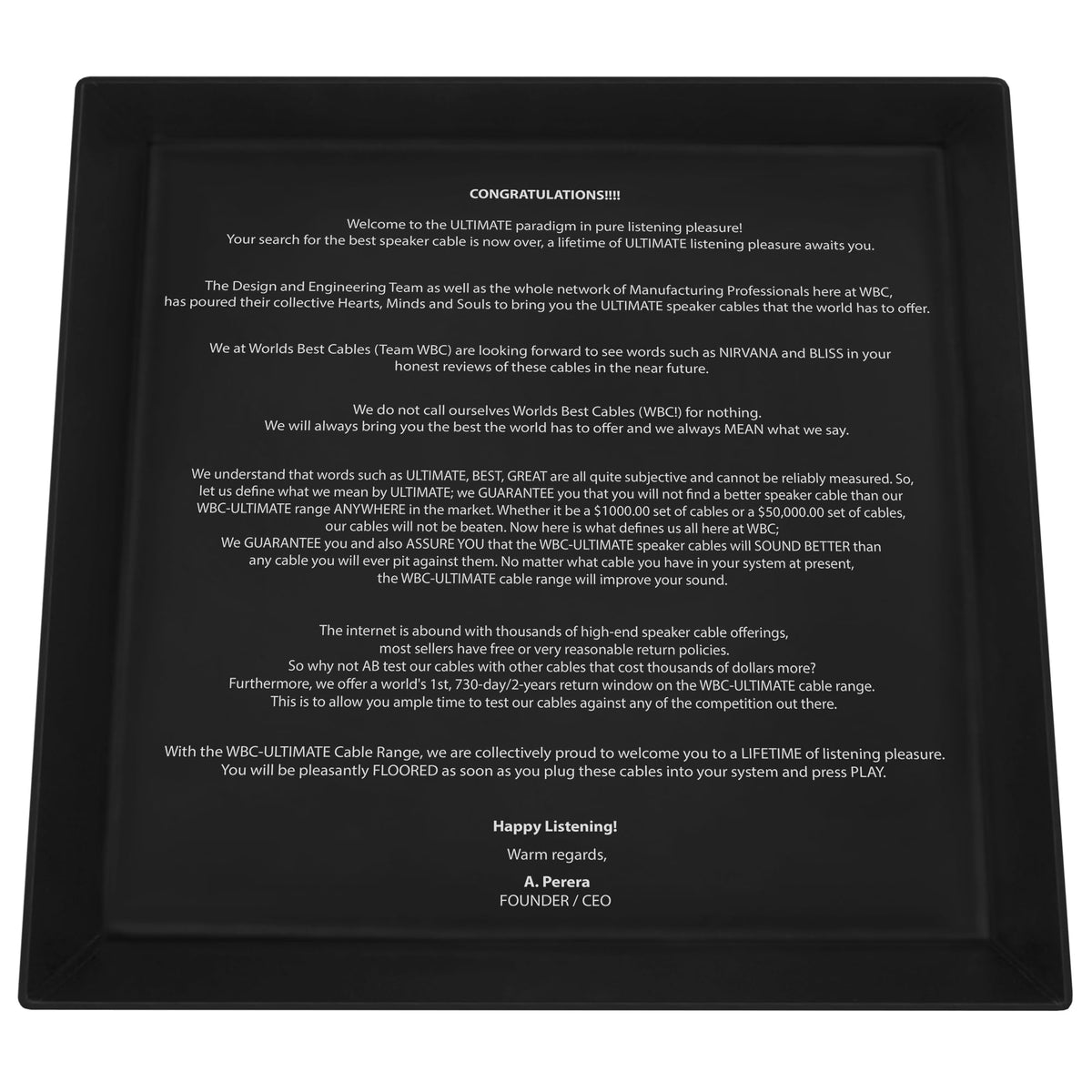 Cable de Altavoz Worlds Best Cables 12 Pies Plata de Alta Fidelidad con Conectores Eminence Gold para Audio Premium