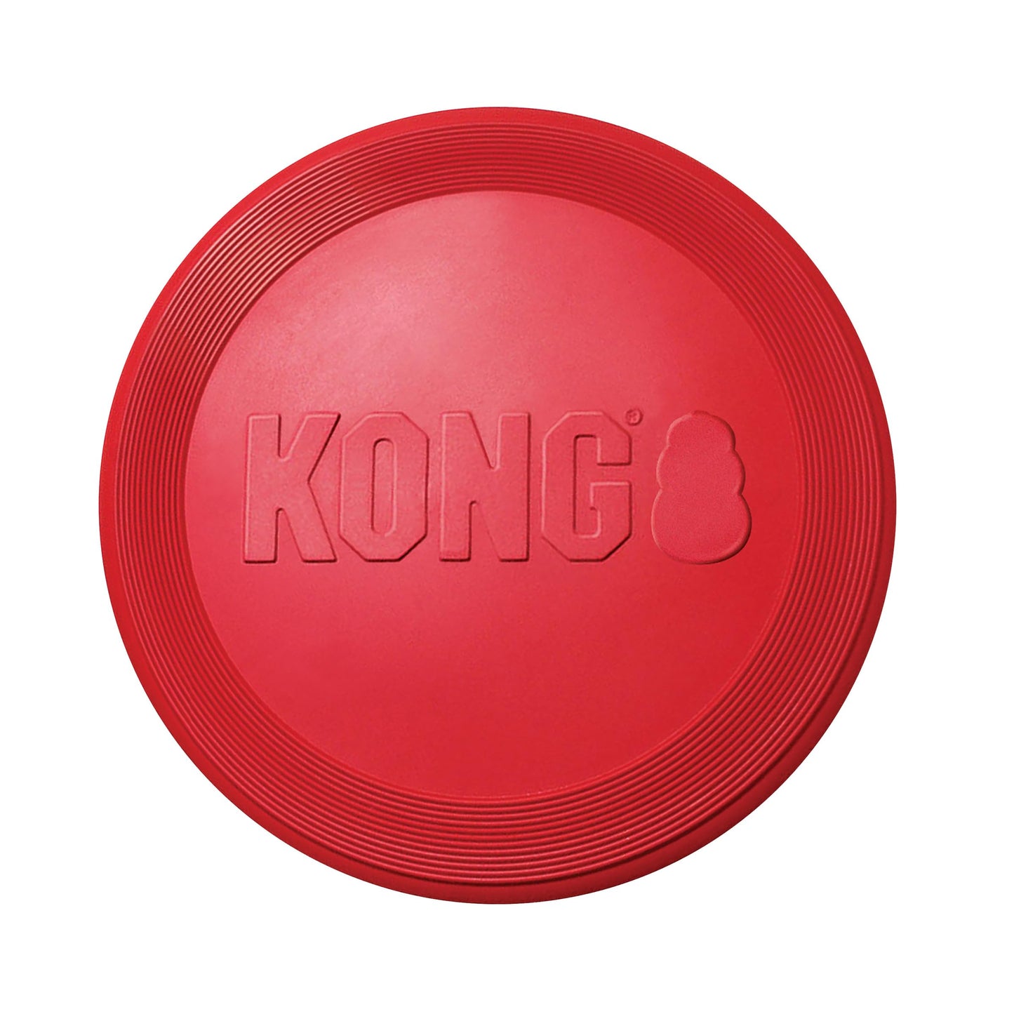 KONG Rubber Flyer, Paquete de 2 Unidades, pequeño, Rojo
