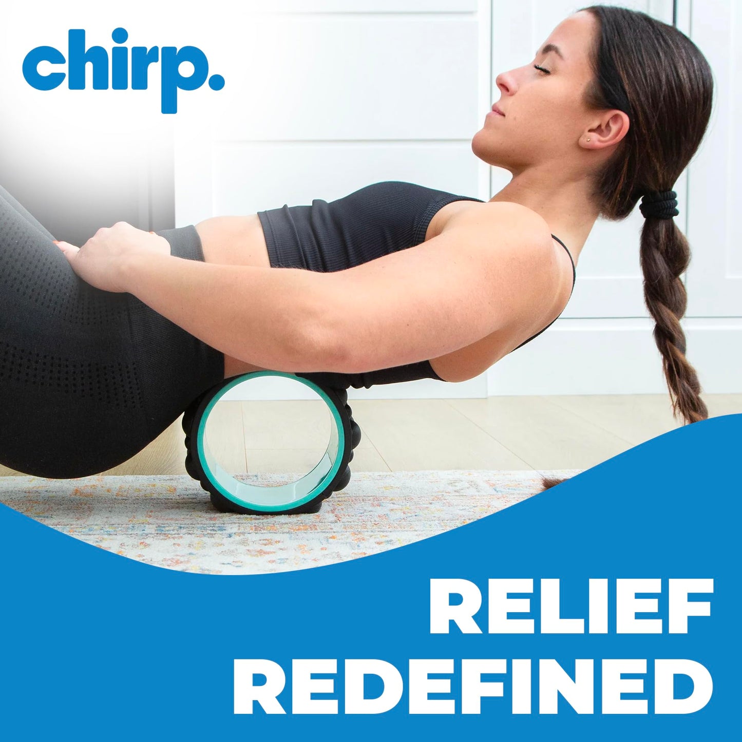 Chirp Wheel XR Knot Kneader - Deep Tissue Massager, Shiatsu Thumb Massage, Muscle Release Tool, Knots & Tension Relief - Mint, 6"