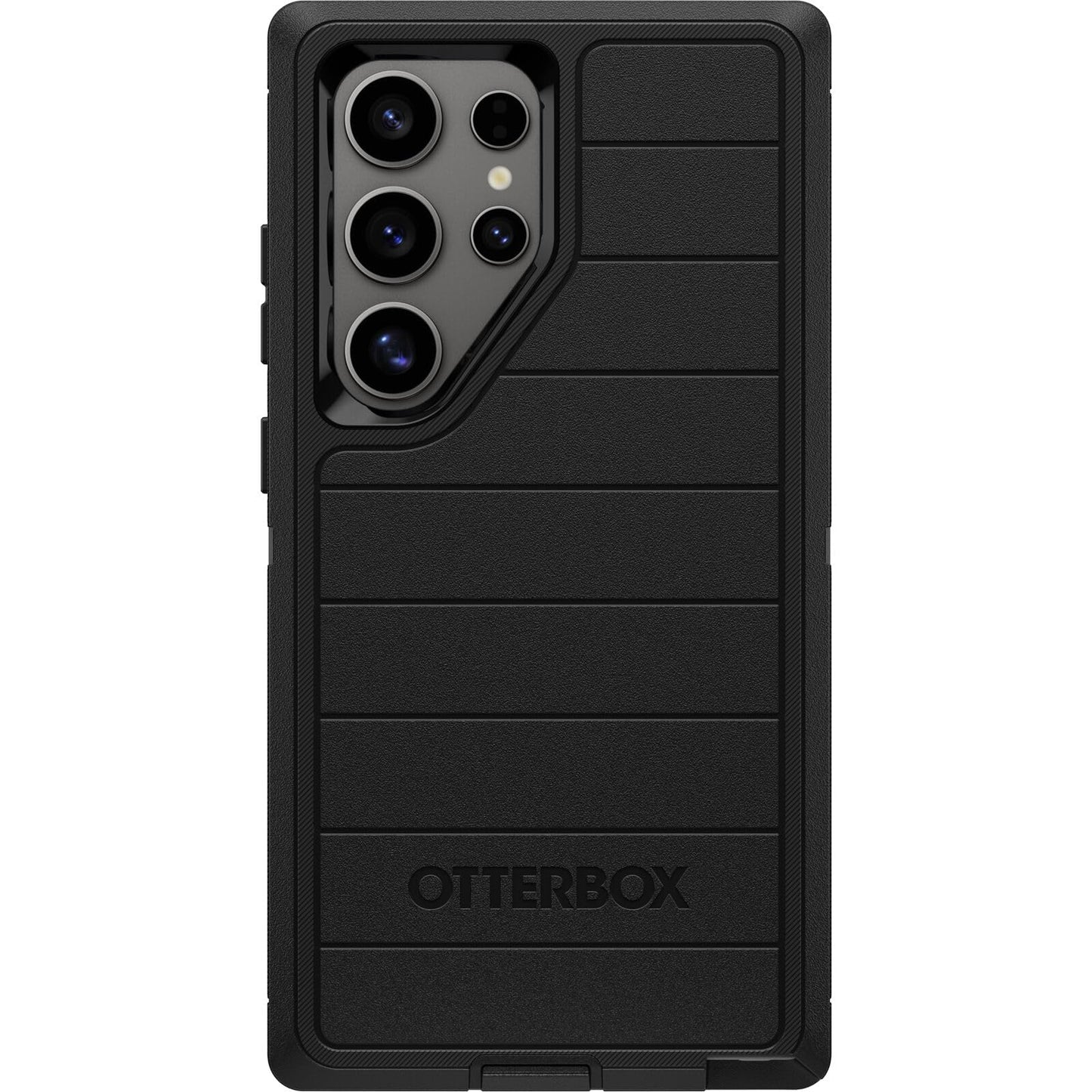 Funda Samsung Galaxy S24 Ultra Otterbox Negra Defender Series Pro Resistente y Duradera con Protección de Puerto y Soporte de Clip