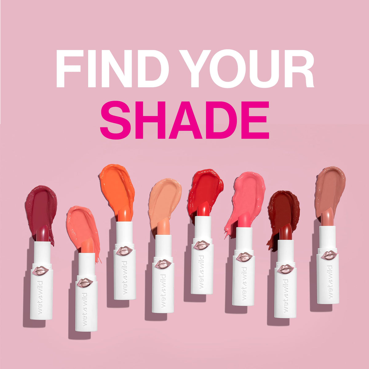 Wet n Wild Mega Last Color de Labios Alto Brillo Rosé and Slay | Lipstick Cremoso Hidratante con Acabado Brillante | Labial Rosado de Larga Duración y Textura Suave | Vegano y Sin Crueldad