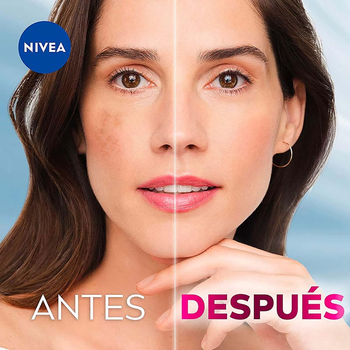 NIVEA Kit Anti-manchas Rutina Facial Luminous 630 (3 piezas), Enriquecida con Ácido Hialurónico Serum facial + Fluido facial con Vitamina E y FPS50 + Contorno de Ojos Anti-ojeras