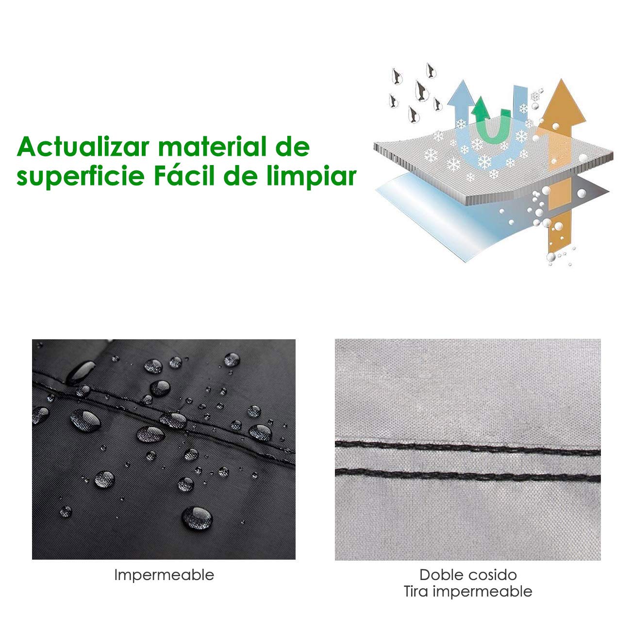 HomeChi Funda para Motocicleta, Cubierta para Motocicletas de Protección Moto Cover Impermeables contra el Polvo de Nieve UV con Bolsa de Almacenamiento de Gran Orificio de Bloqueo para Honda, Yamaha