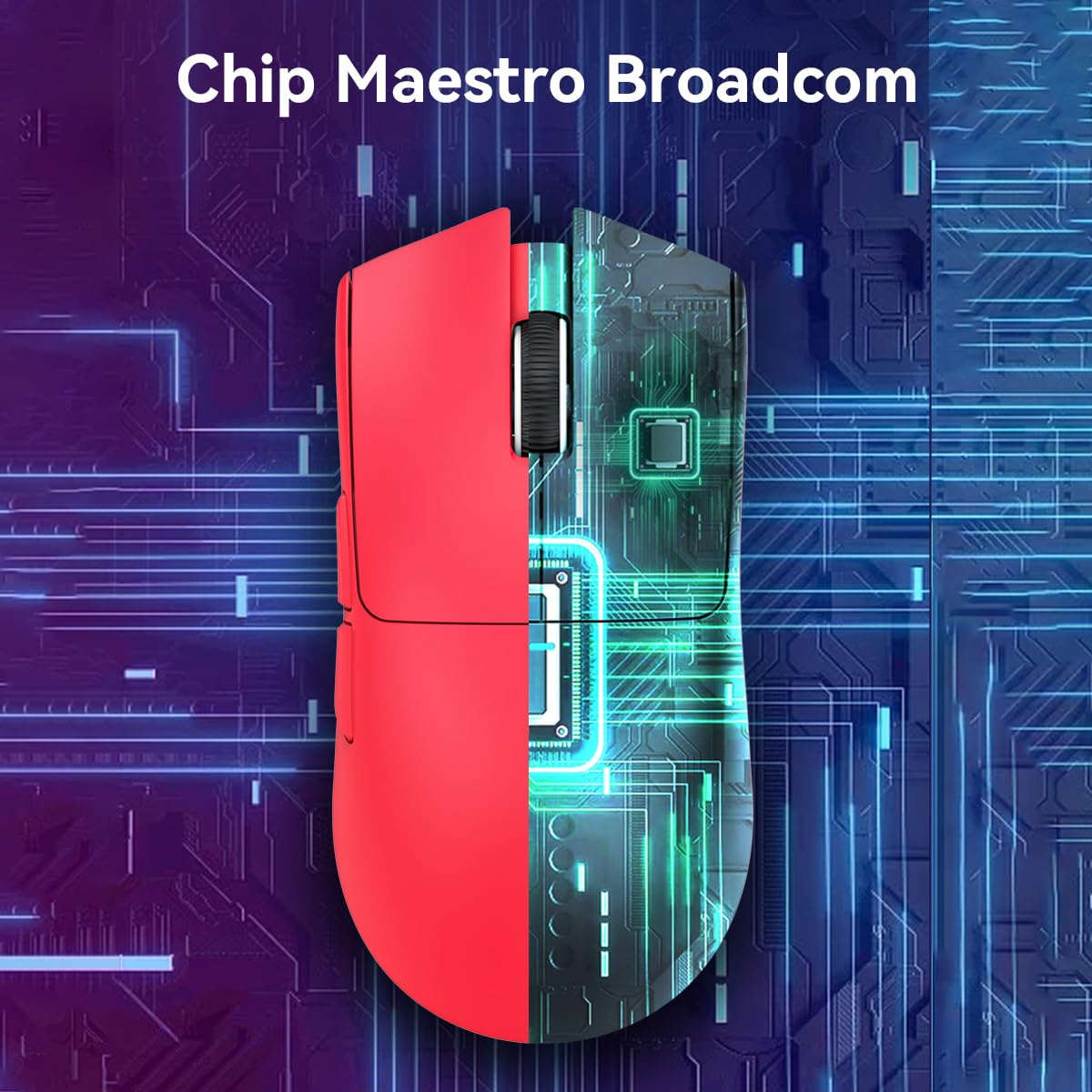 ATTACK SHARK X11 Mouse Inalámbrico con Base de Carga RGB, Mouse Gamer Ultraligero para Juegos, 2.4 GHz/Bluetooth/USB-C de 3 Modos, 24000DPI, 5 Botones programables para PC/Mac
