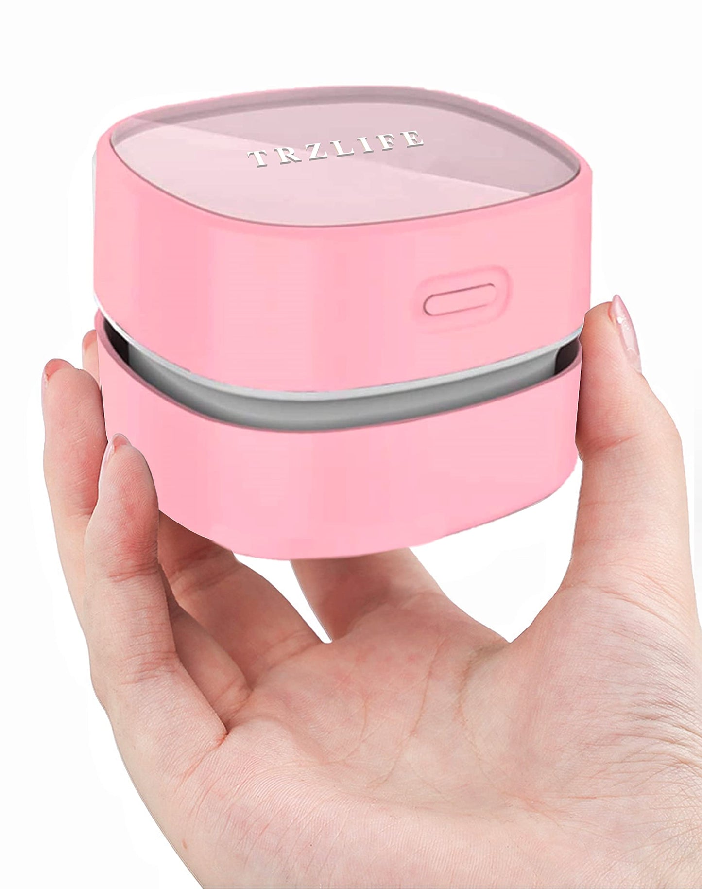 Aspiradora de Escritorio TRZLIFE Blanco Mini Succión Duradera Recargable