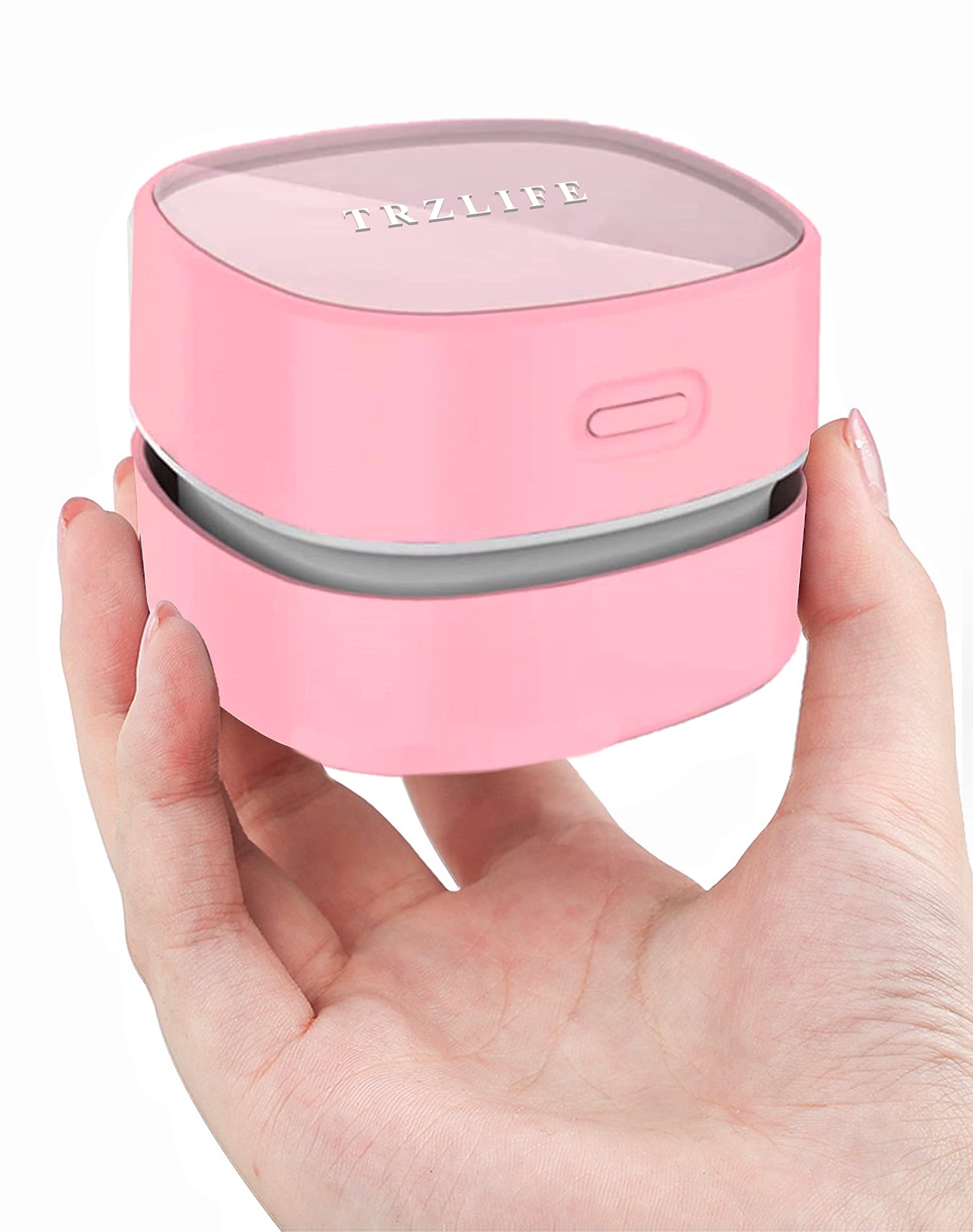 Aspiradora de Escritorio TRZLIFE Blanco Mini Succión Duradera Recargable