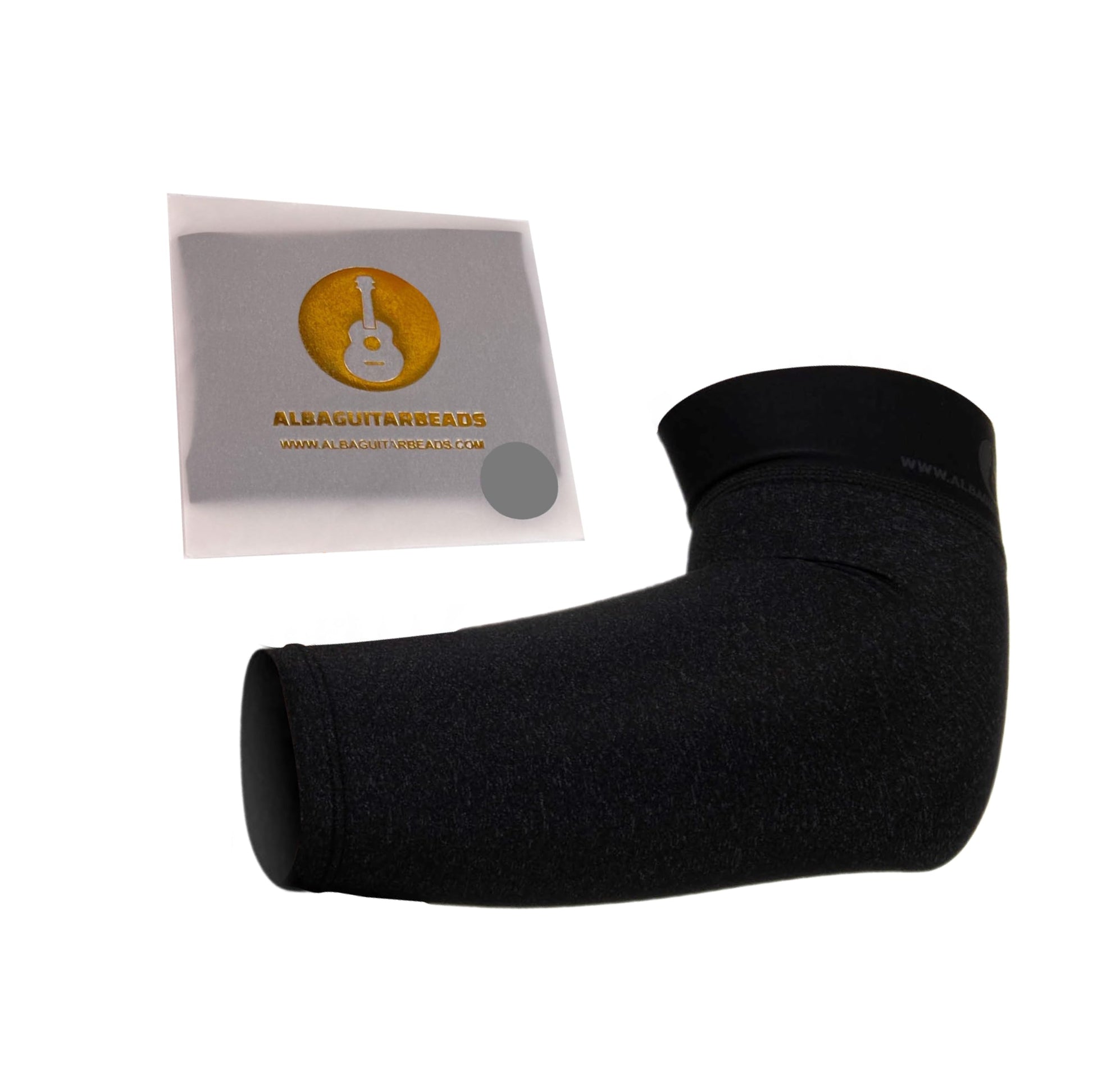 Alba Guitar Beads - Manga corta gris para guitarristas, para guitarristas clásicas, flamencos, guitarristas eléctricos, talla pequeña/mediana, gris, talla �nica