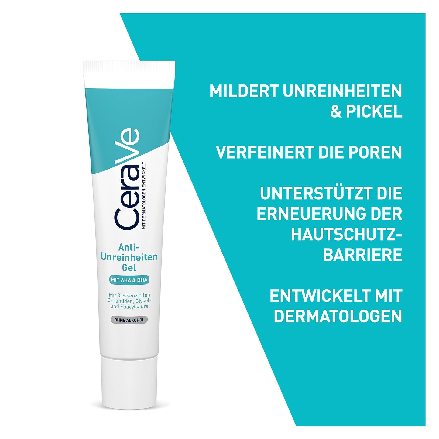 Cerave. Gel Facial tratamiento Anti-imperfecciones Para Piel Grasa o Acne, 40ml + Serum Retinol Anti-Marcas Para Piel Grasa o Acne, 30ml