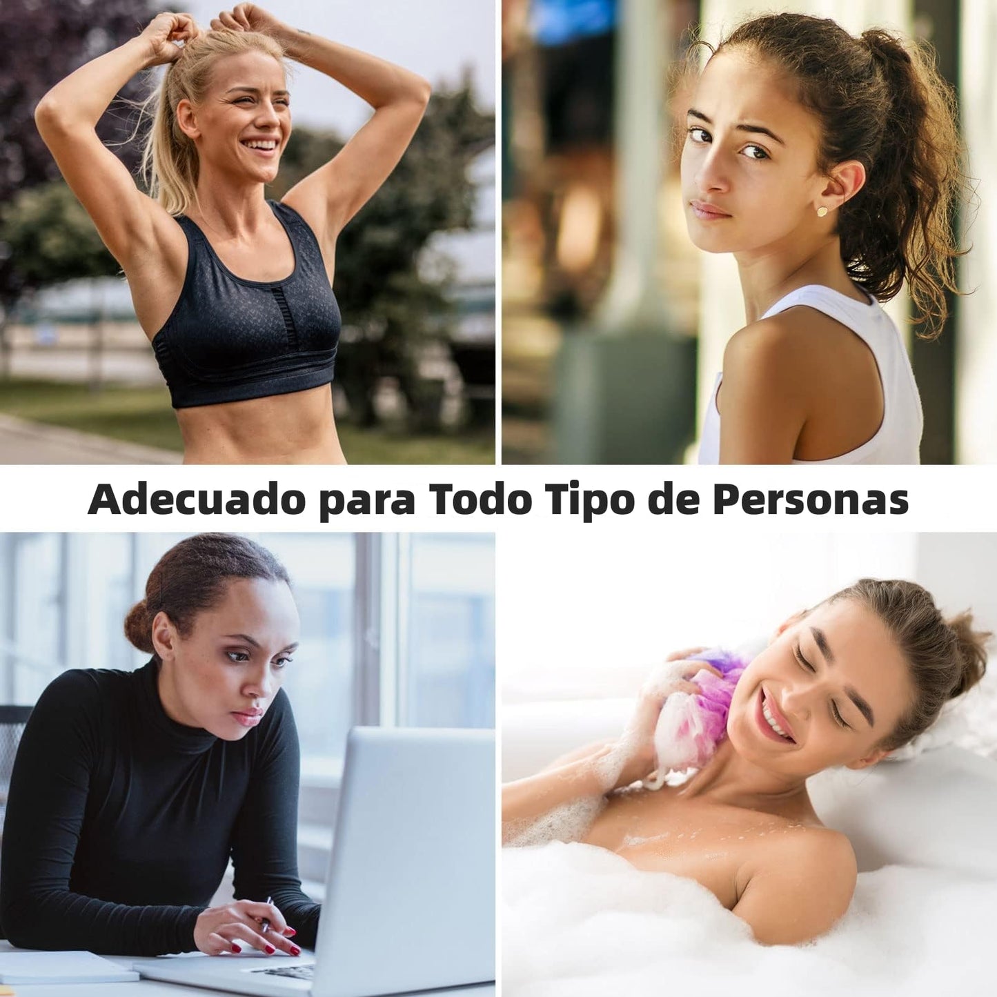 Ligas Elásticas de Algodón para Coleta en Marrón - Pack de 100 Scrunchies sin Costura para Cabello de Mujer y Niña