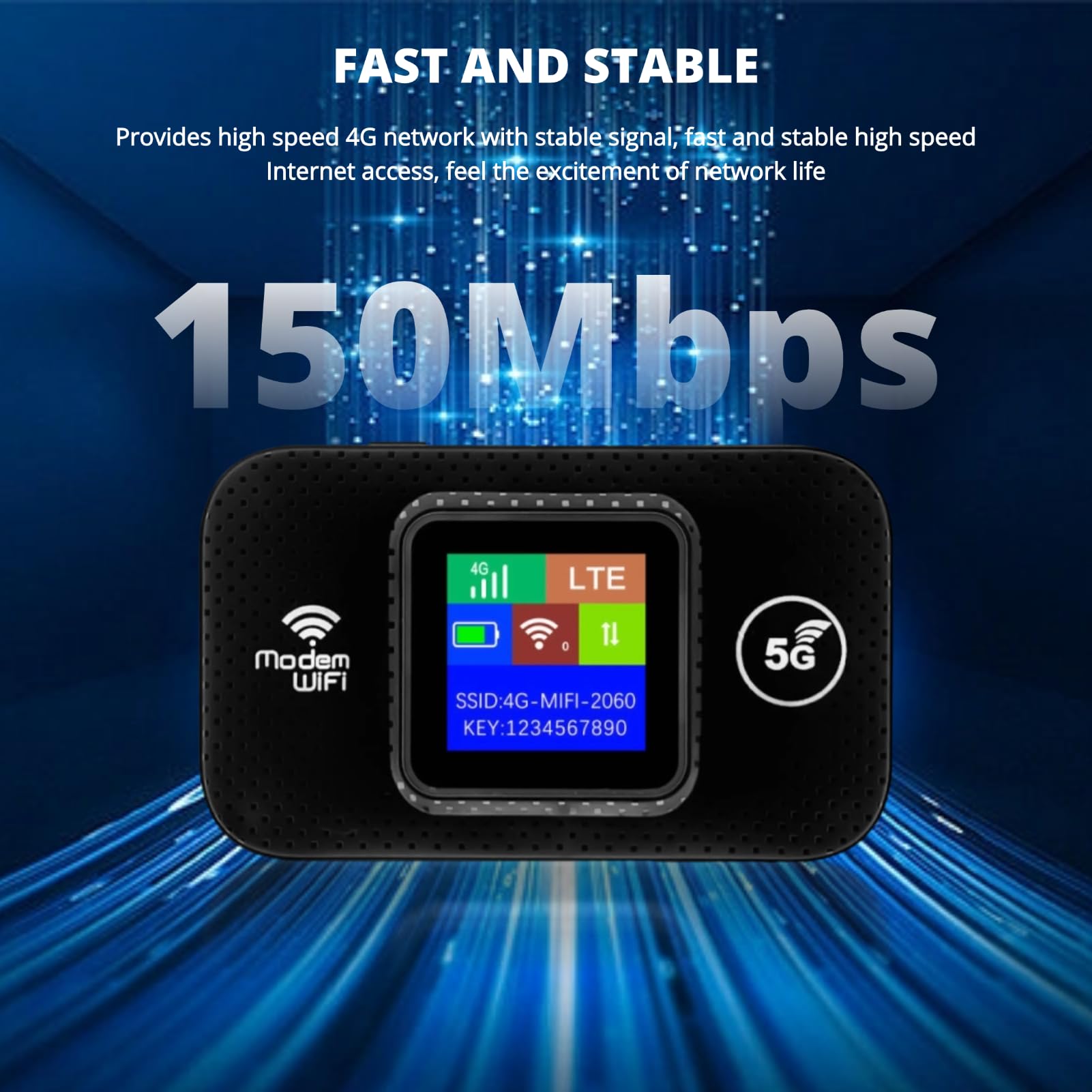 Hotspot Móvil Yunseity Blanco 4G LTE con Ranura para Tarjeta SIM y Velocidad de hasta 150 Mbps