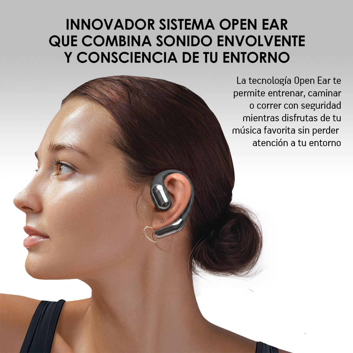 Audífonos Inalámbricos Deportivos Akane Open Ear Bluetooth 5.4 para Correr