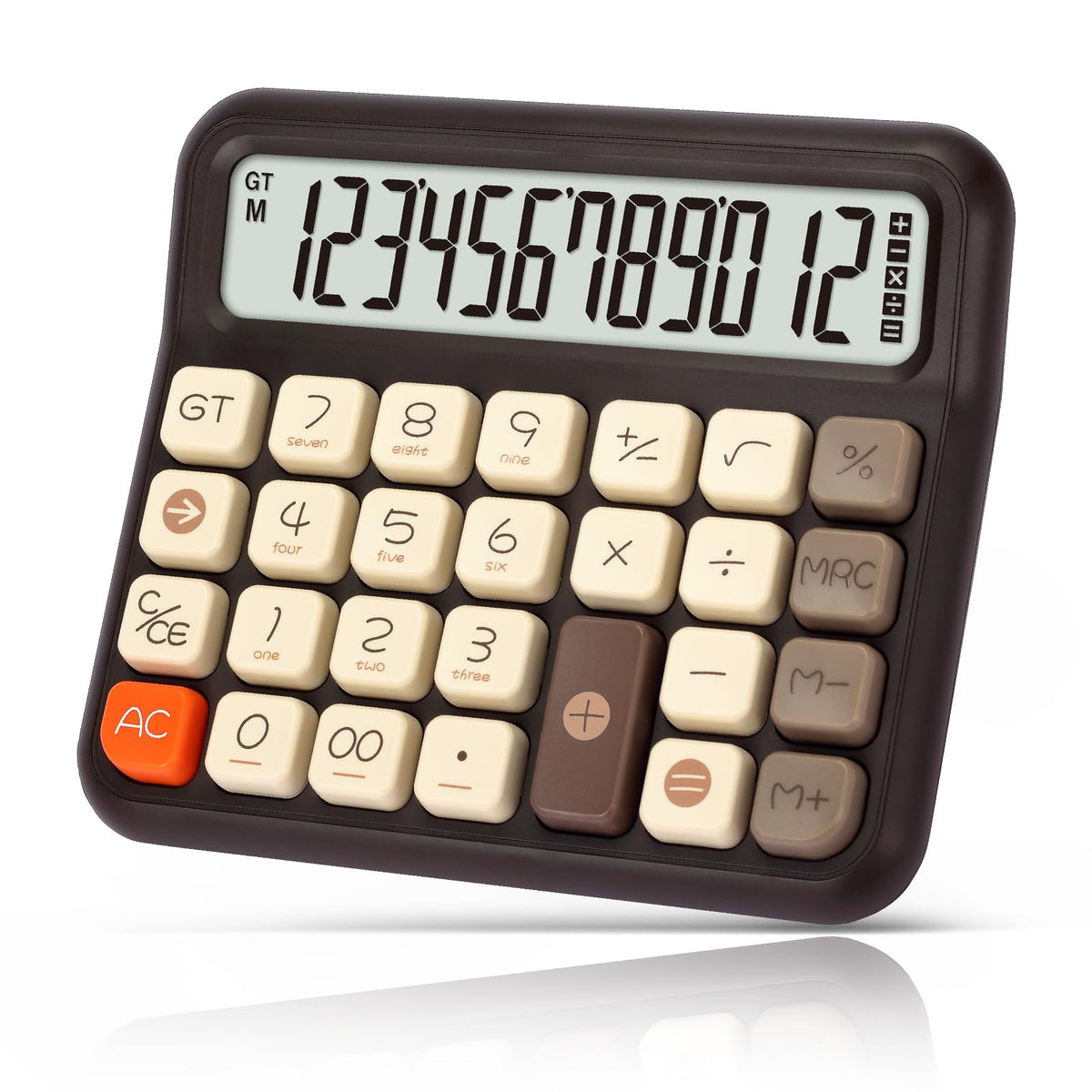 Calculadora de Escritorio pendancy Rosa Pantalla LCD Extra Grande para Oficina, Escuela, Uso Doméstico
