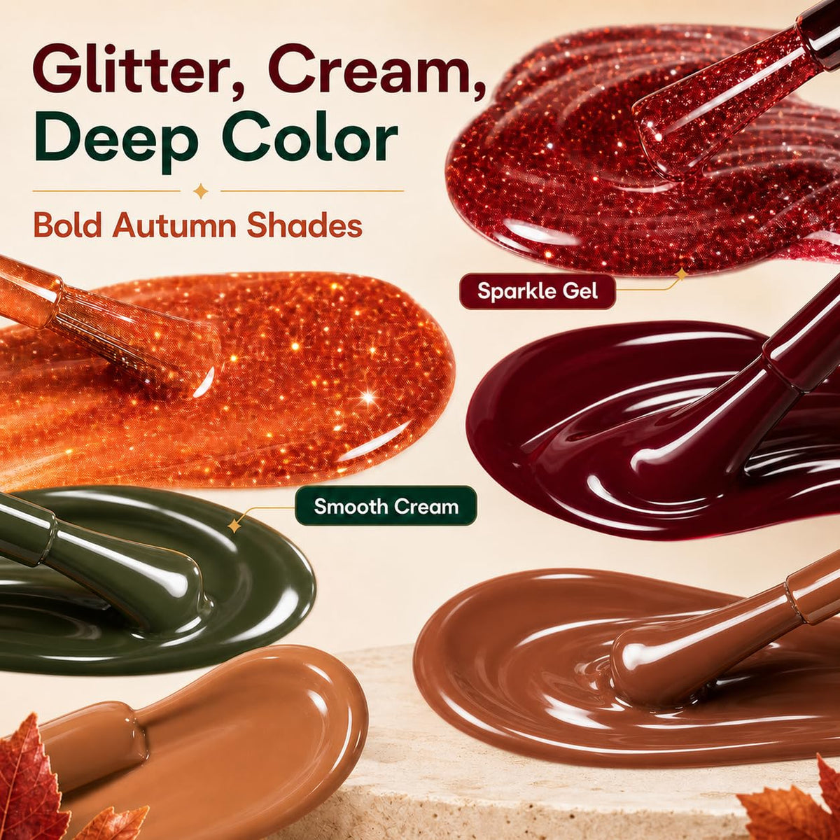 Beetles Gel Polish Kit de Esmaltes en Gel 23 Colores - Brillante - Duradero - Fácil Aplicación - Hecho en USA