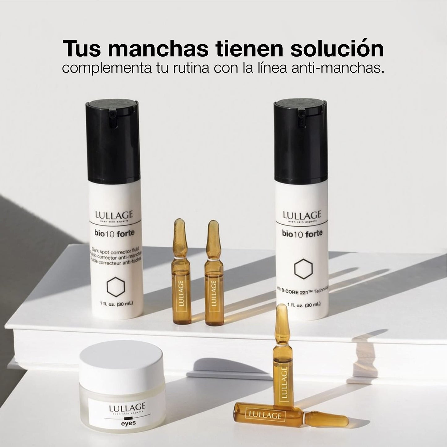 LULLAGE, Bio 10 Forte, Crema Antimanchas Intensiva para Pieles Sensibles, Despigmentante Facial, Tratamiento para Manchas Oscuras en la Cara, 30 ml