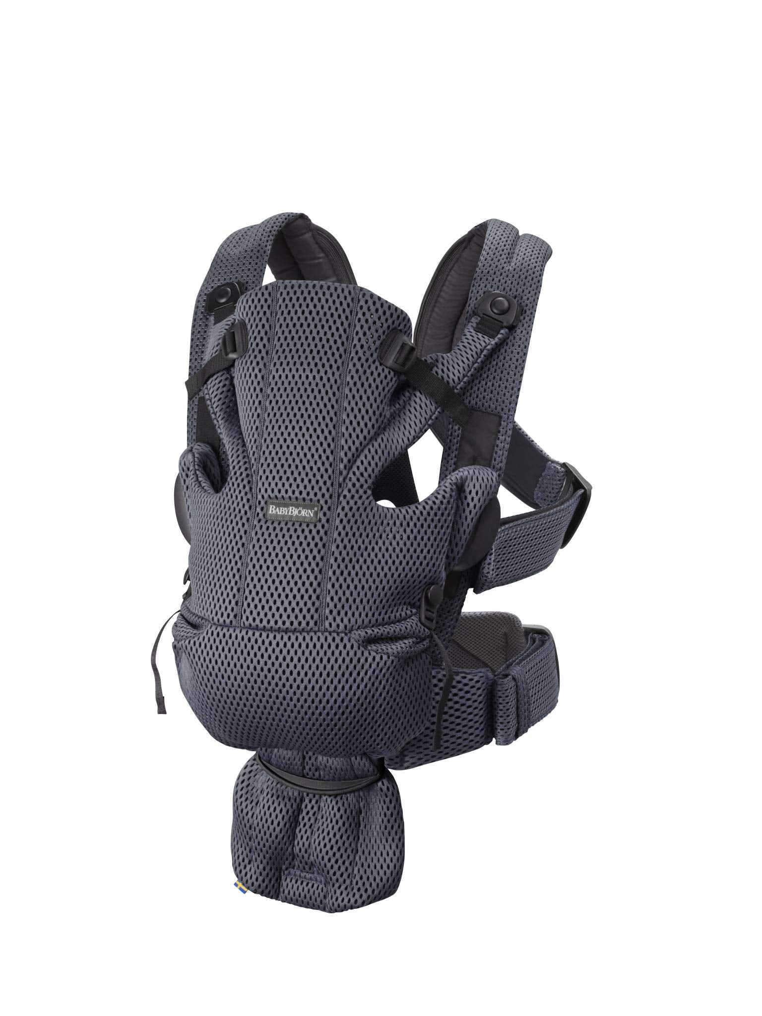 BabyBjörn Canguro Portabebé Free, Malla 3D, Antracita