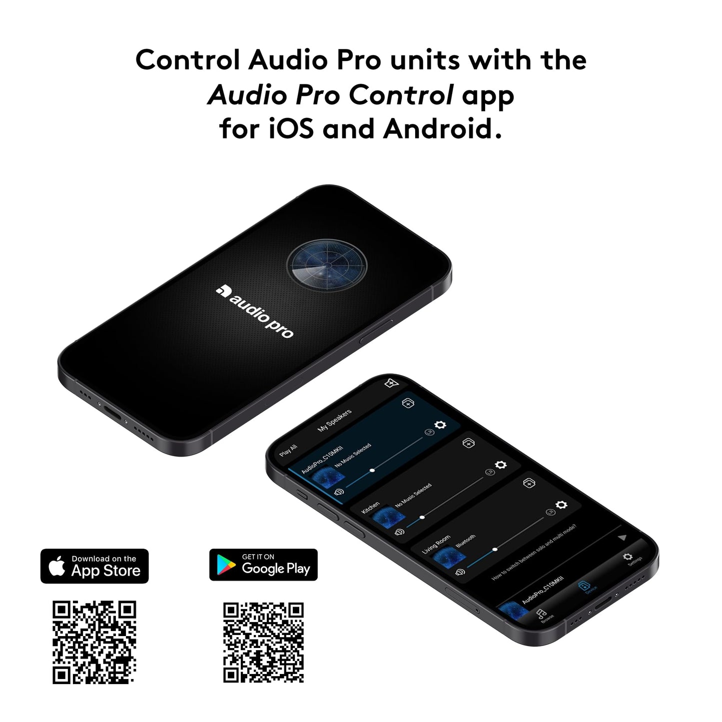 Audio Pro Addon - Altavoz Bluetooth - Altavoz inalámbrico con sonido de alta fidelidad - Altavoces para exteriores, WiFi, AirPlay 2, Chromecast, Spotify Connect, C10 MKII, gris
