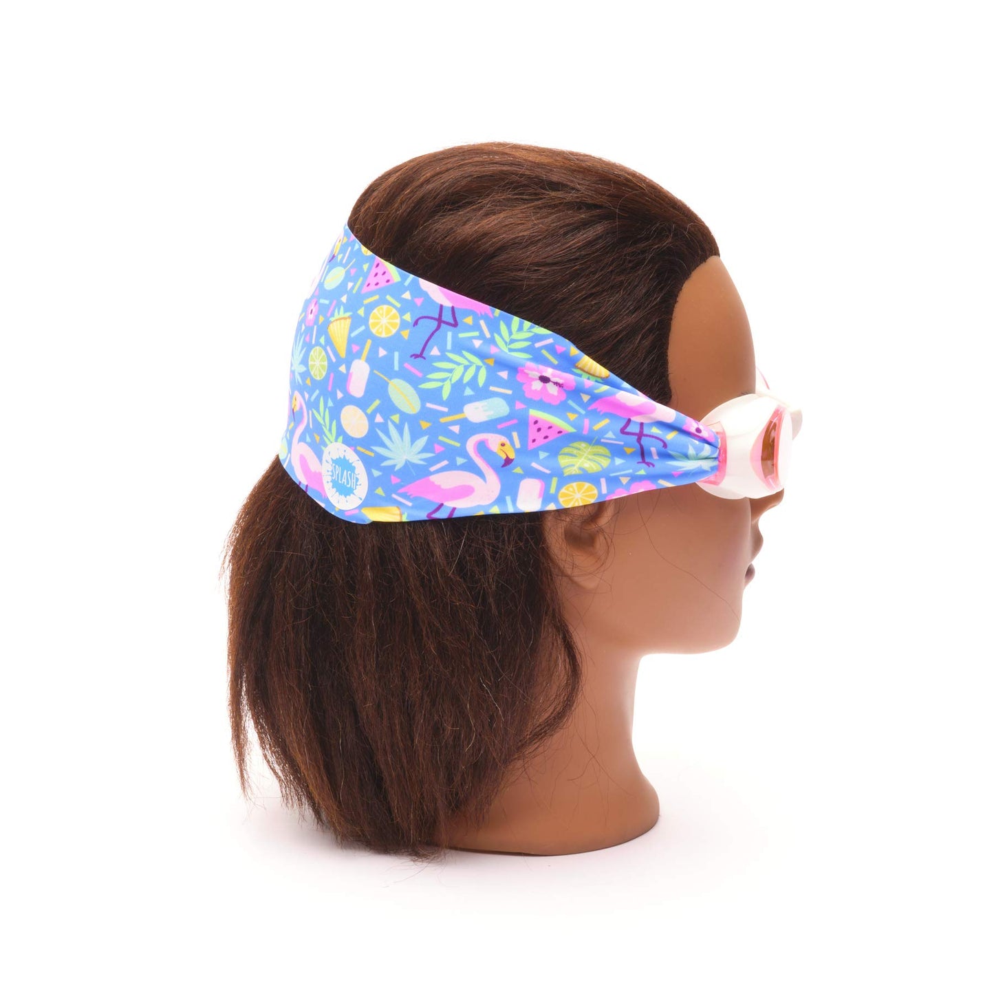 Goggles de Natación Splash Place Flamingo Pop con Correa de Tela para Niños y Adultos