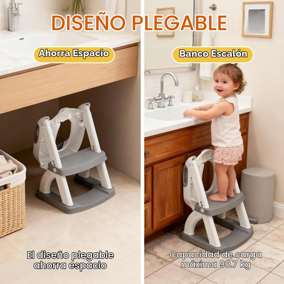 SKYROKU - Asiento de entrenamiento para orinal para niños pequeños, asiento de inodoro para niños y niñas, 2 en 1, con protector antisalpicaduras y base antideslizante, nueva base estabilizada en