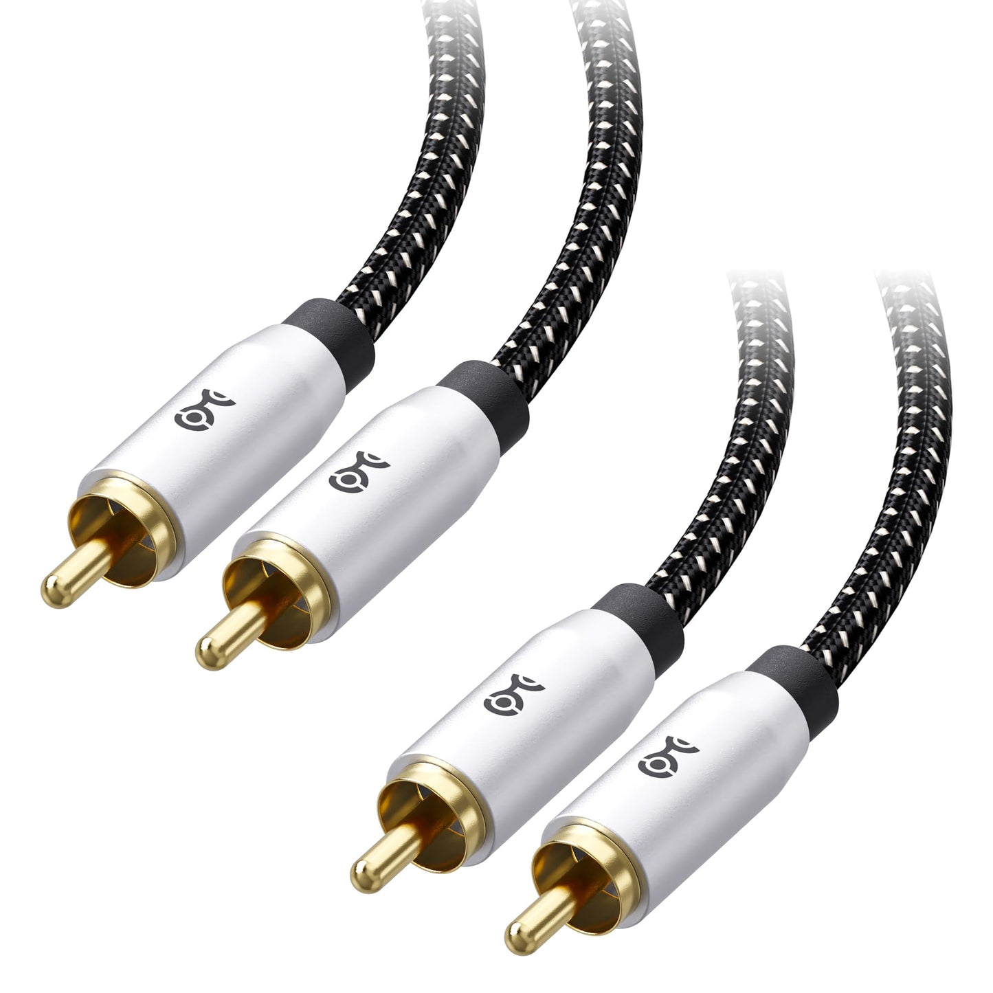 Cable Matters - Paquete de 2 cables de subwoofer blindados - 1,8 m, cable RCA, cable de audio coaxial digital para subwoofer LFE, sistemas de cine en casa y más