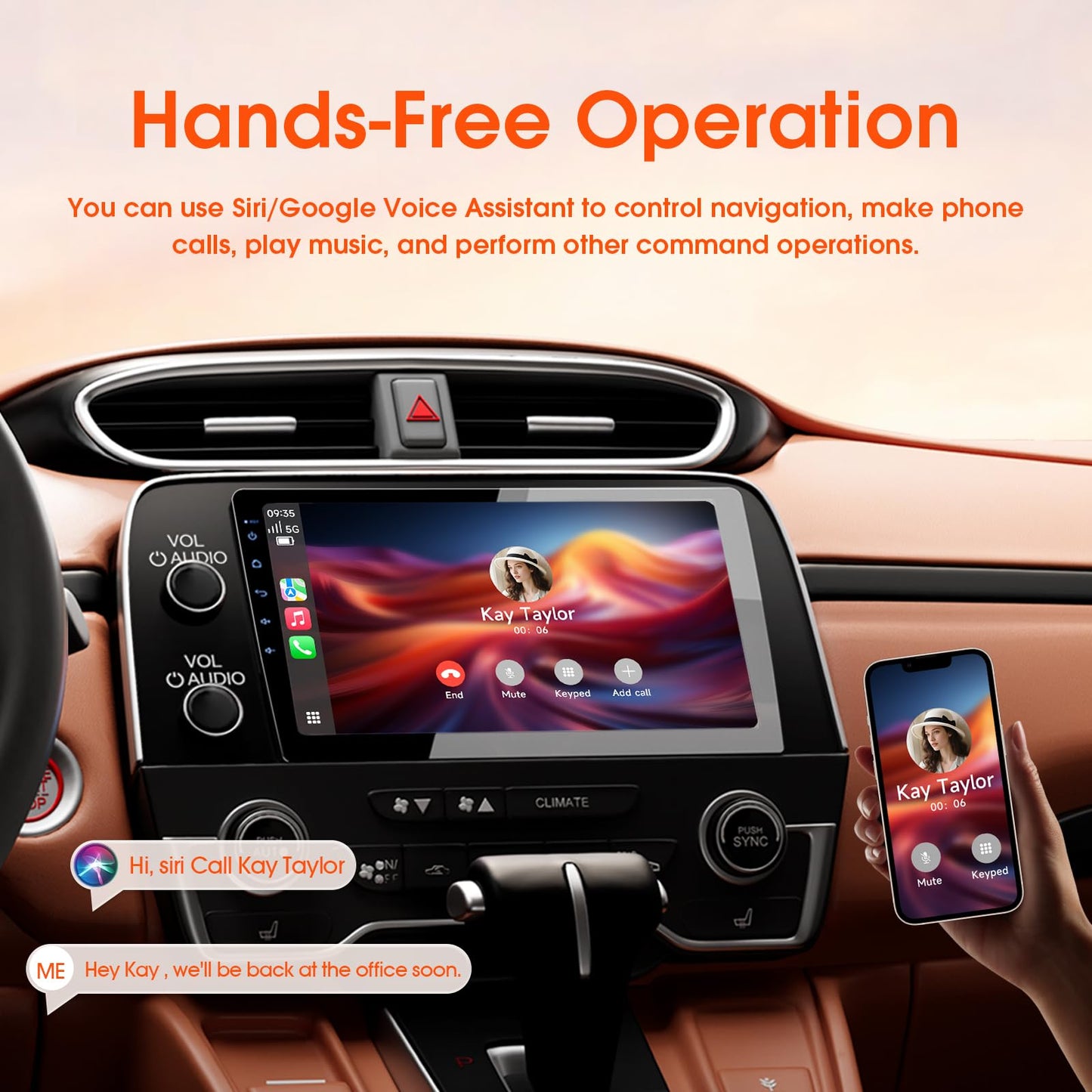 Haudio Estéreo de coche doble din, visualización táctil HD de 10.1 pulgadas con Apple Carplay y Android Auto, enlace espejo, Bluetooth 5.4, SWC, subwoofer, 5.1 CHN, cámara de respaldo, 4+64 GB