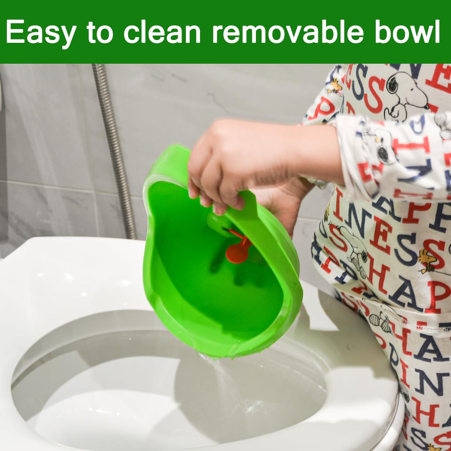 Soraco Frog Potty Training Urinal for Toddler Boys Toilet with Aiming Target-Green