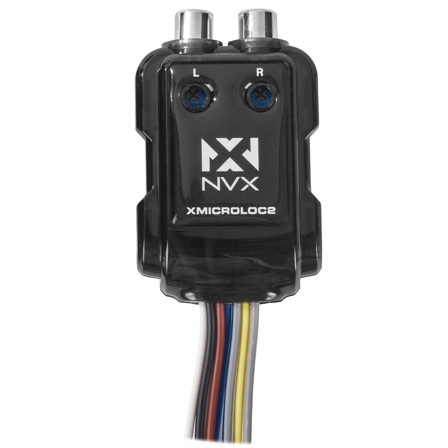 Cable de Altavoz NVX 2 Canales Blanco Convertidor de Salida de Línea Ajustable con Encendido Remoto