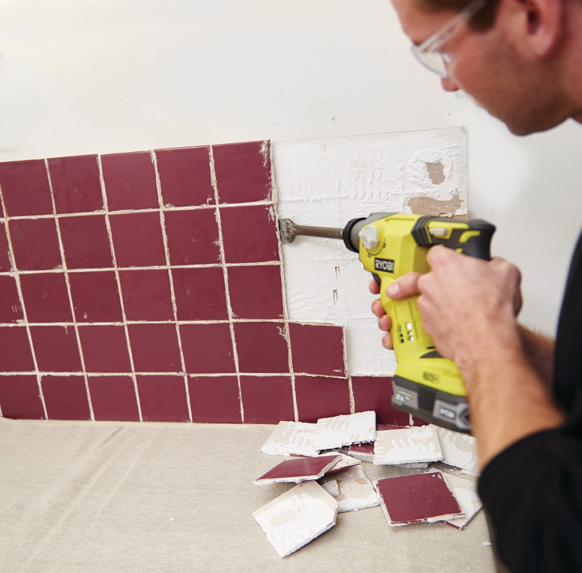 Ryobi R18SDS-0 ONE+ SDS Plus - Taladro giratorio inalámbrico (solo cuerpo) - Hyper Green